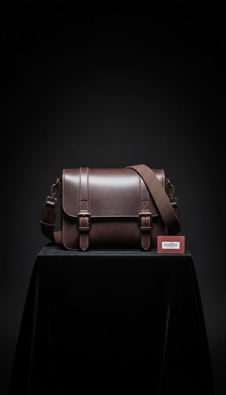Smoked Bronze hardware leather crossbody bag