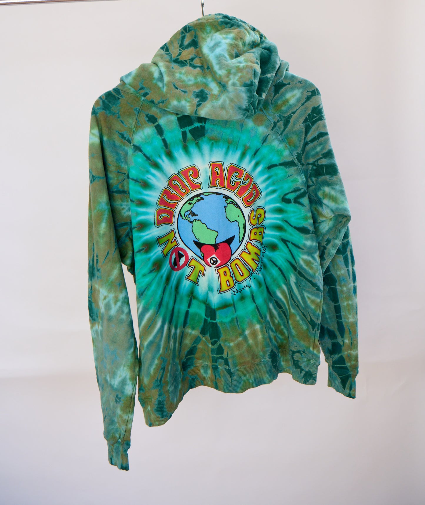 Drop Acid Not Bombs Womens Hooded Sweater